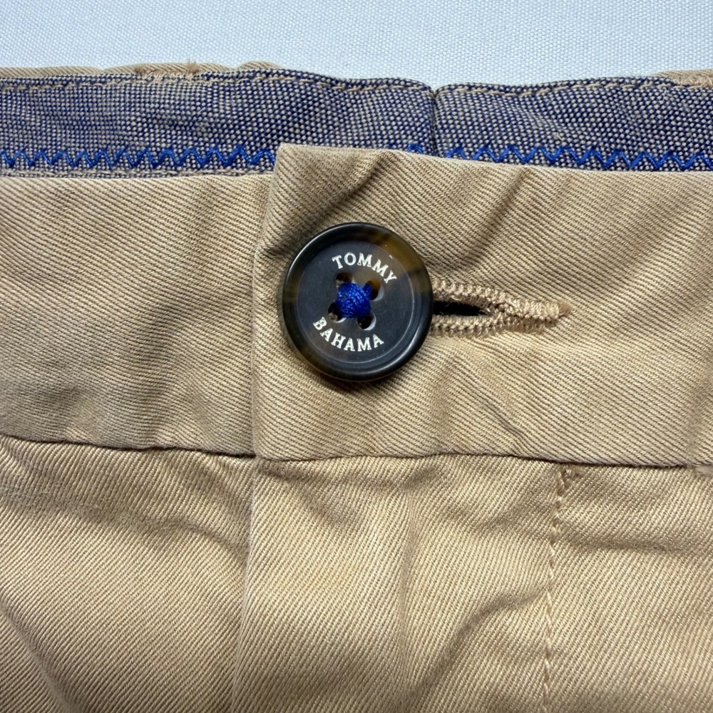 Tommy Bahama Island Chino Shorts Mens 36 NWT Khaki Pima Cotton Modal - Picture 4 of 10